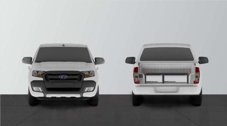 Ford Ranger XLT/WILDTRAK med dobbelttgulv, 2 skuffer, H: 290 mm