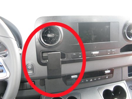 Hurtigfeste ProClip for montering av mobiltelefon. (Sentermontering). Passer til Mercedes Sprinter 2019-.