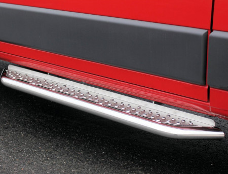 Fottrinn ved skyvedør i rustfritt til Ford Custom 2013-2023 & Transit 2013 -