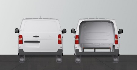 Dobbeltgulv H: 202 mm 3 skuffer til Expert, Vivaro 2020-, Jumpy Scudo & ProAce L3 med standardvegg