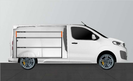 BASE42 Bilinnredning til Expert, Jumpy, Vivaro, Scudo & ProAce L2
