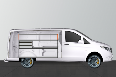 V-LS3 Bilinnredning til Mercedes Vito Lang