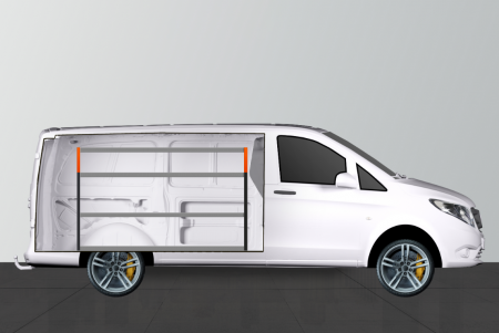 V-ENKEL Bilinnredning til Mercedes Vito Lang