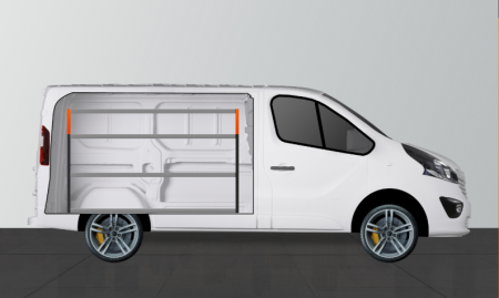 V-ENKEL Bilinnredning til Talento, NV300, Vivaro & Trafic L1H1