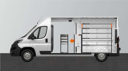 H-SDH4-420 Bilinnredning til Proace Max, Boxer, Ducato, Jumper & Movano L3H2.