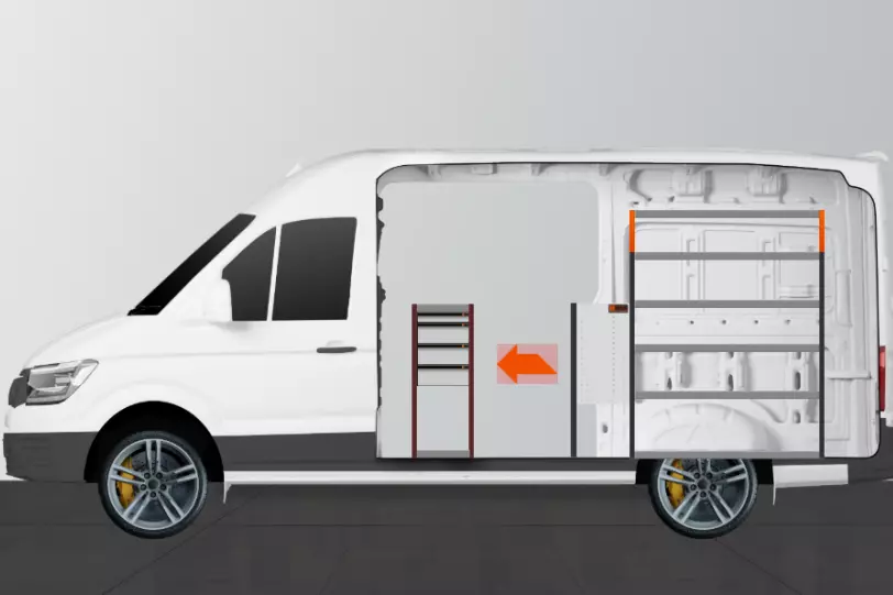 LD42 bilinnredning Mercedes Sprinter