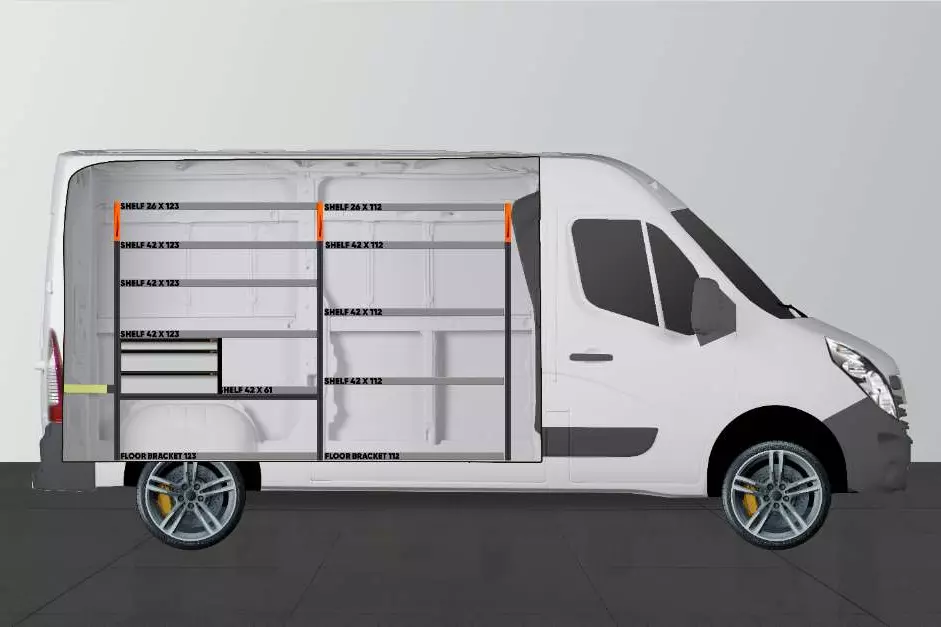 LS3 bilinnredning Renault Master