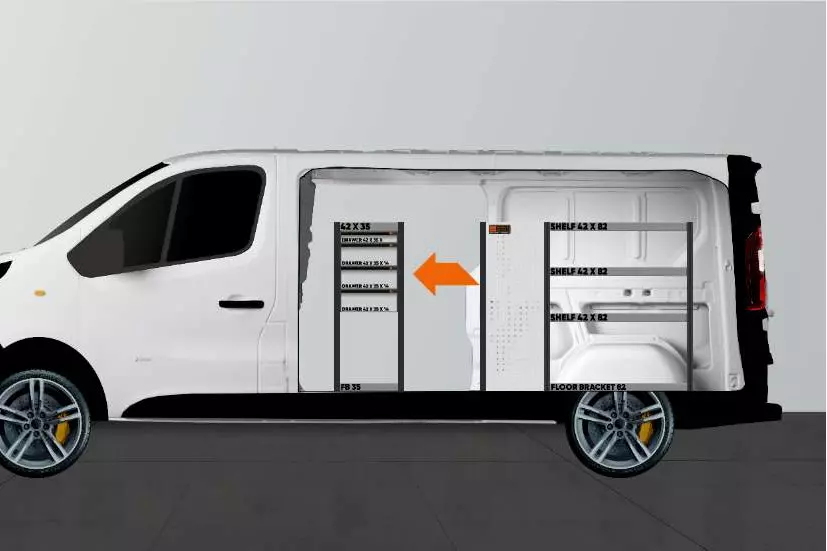 LD42 bilinnredning Nissan 