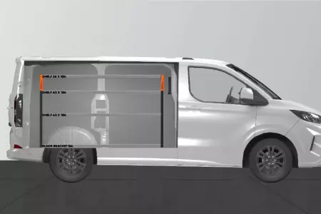 BASE42 Bilinnredning til Ford Custom & VW Transporter L1