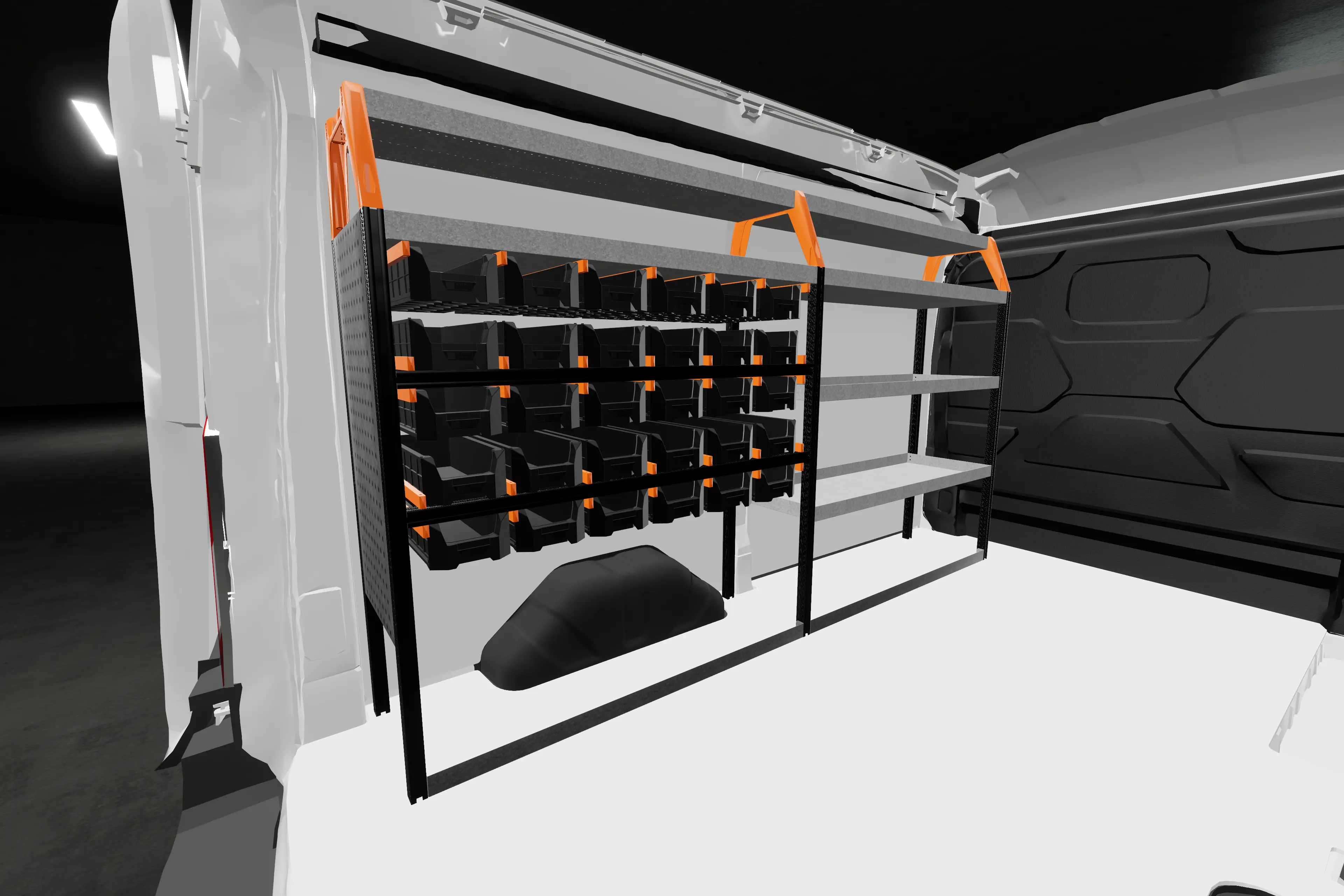Rack bilinnredning Ford Transit