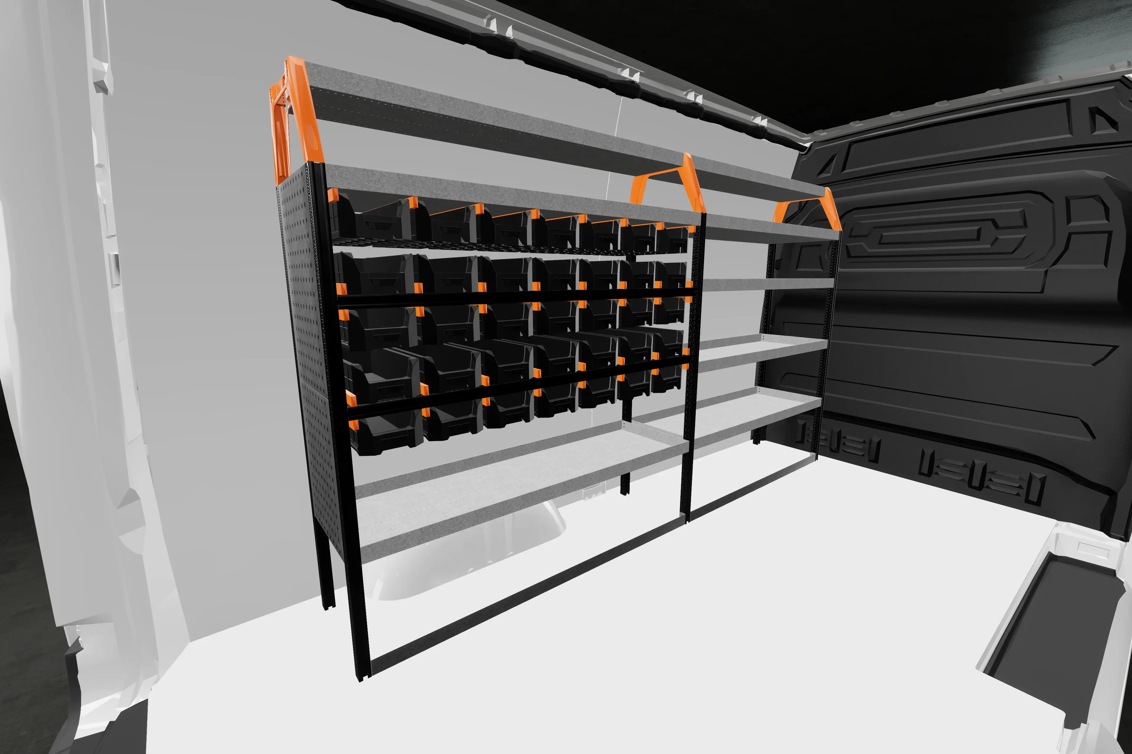 Rack bilinnredning Mercedes 
