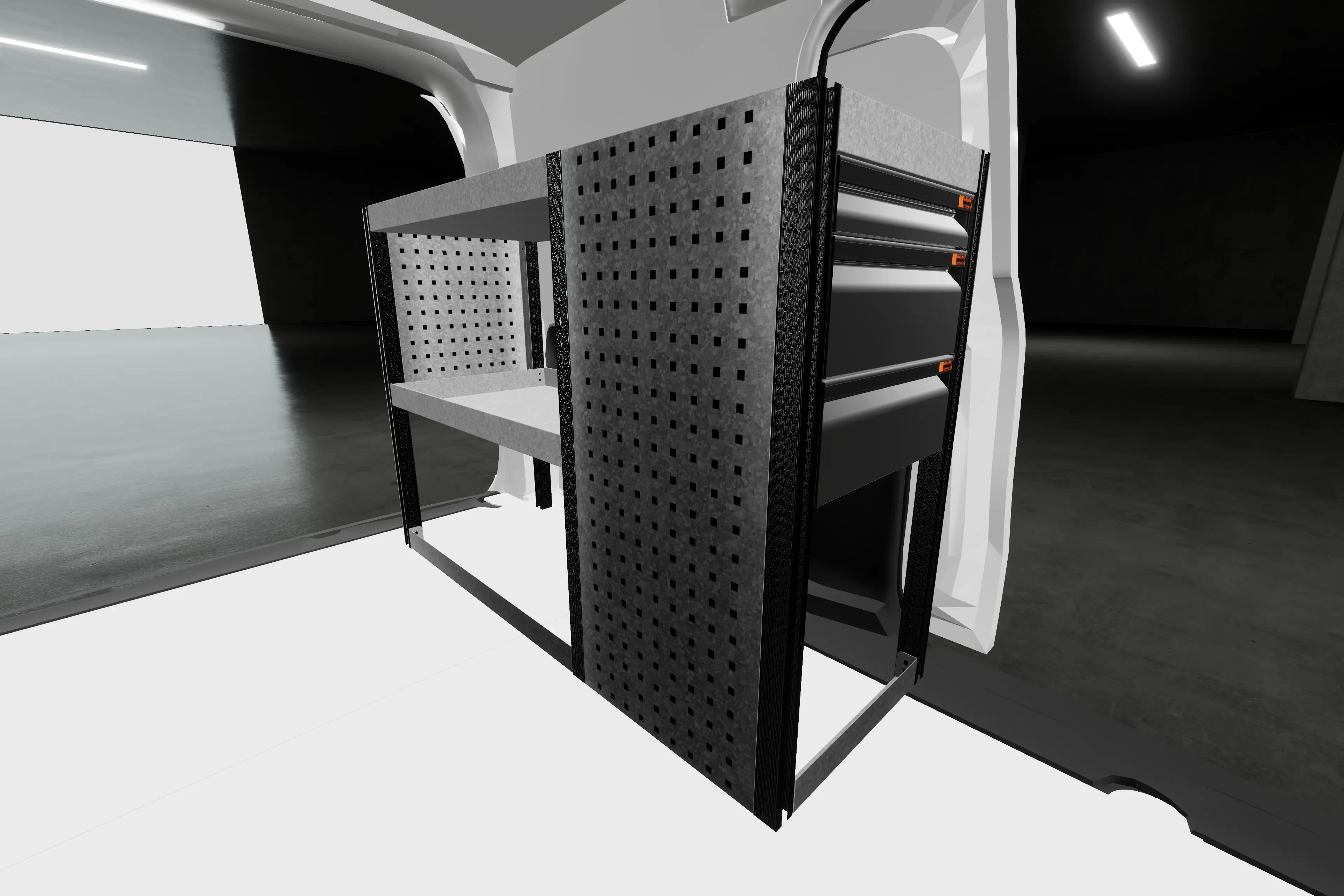 LD42 bilinnredning Mercedes 