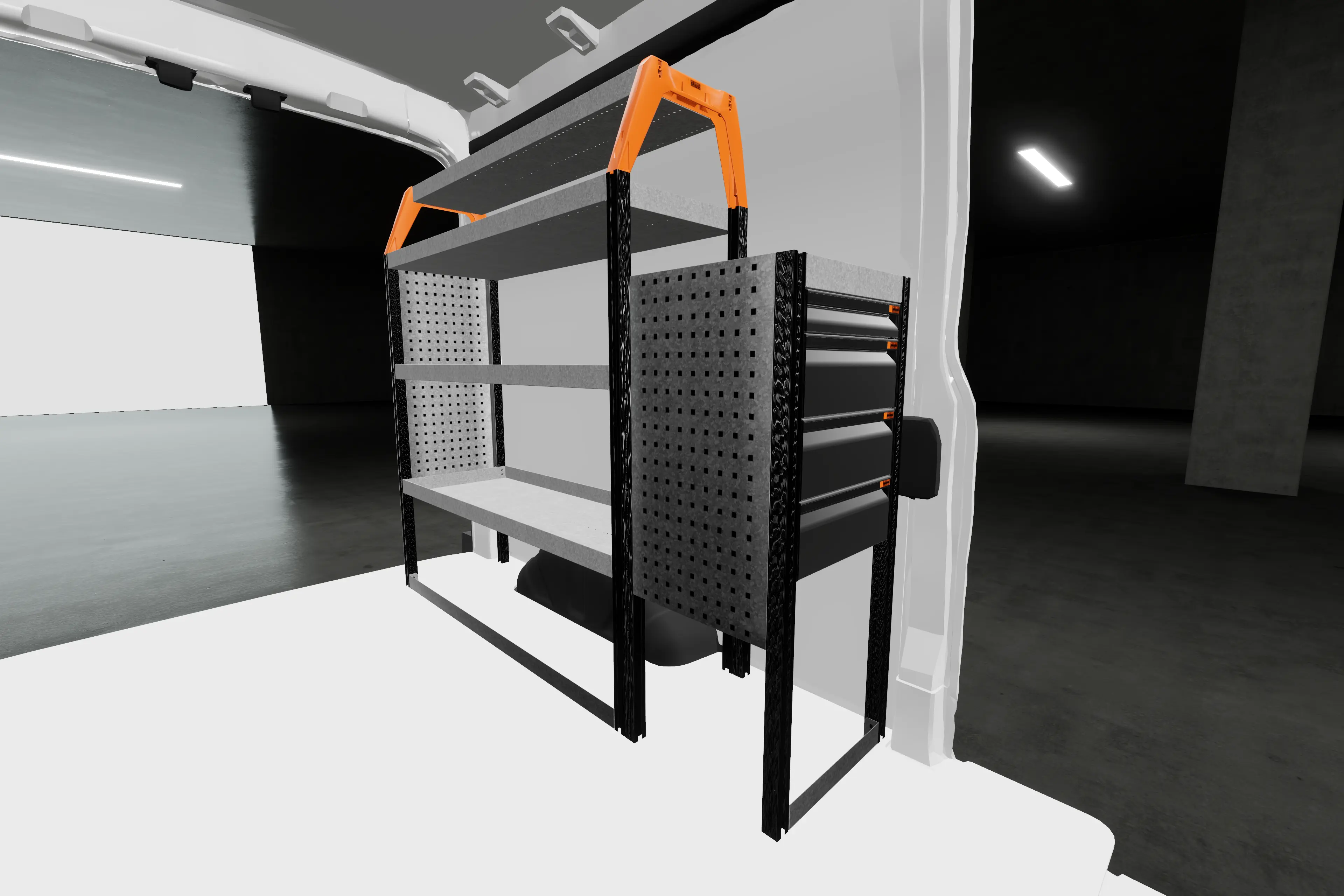 LD42 bilinnredning Ford Transit