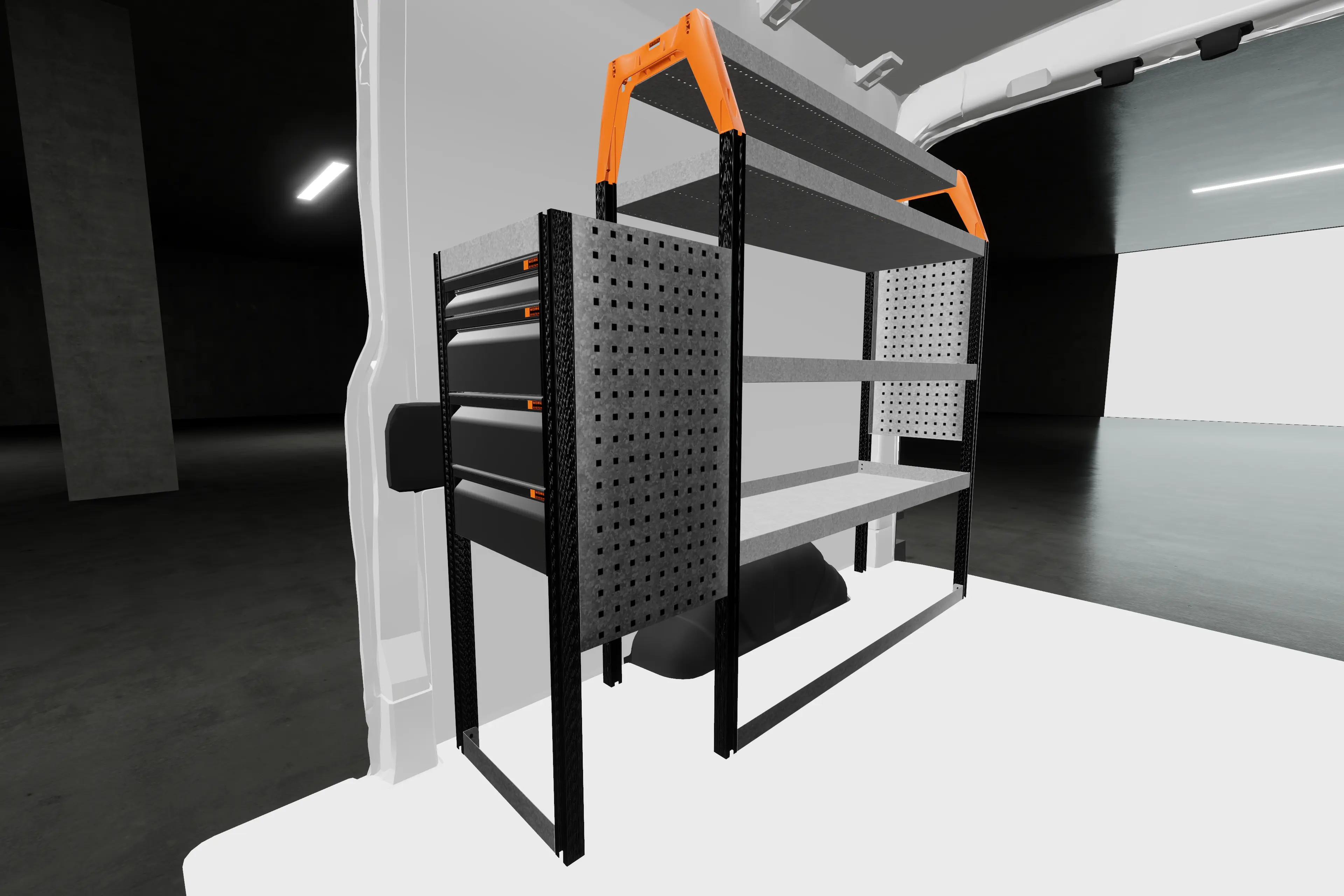 LD42 bilinnredning Ford Transit