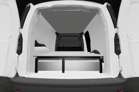 Dobbeltgulv H:290 mm 3-skuffer til VW Caddy Cargo & Ford Connect L2 med standardvegg