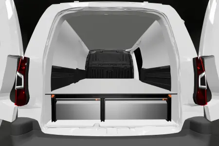 Dobbeltgulv H: 272 mm 3 skuffer til Berlingo, Combo, Partner og Proace City L2 med standardvegg